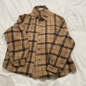 Vestique “Brownie Points” Flannel Shirt/Shacket